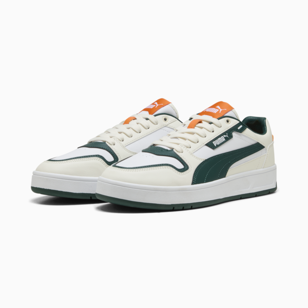 Court Classic Street Sneakers Unisex, PUMA White-Dark Myrtle-Warm White, large-ZAF