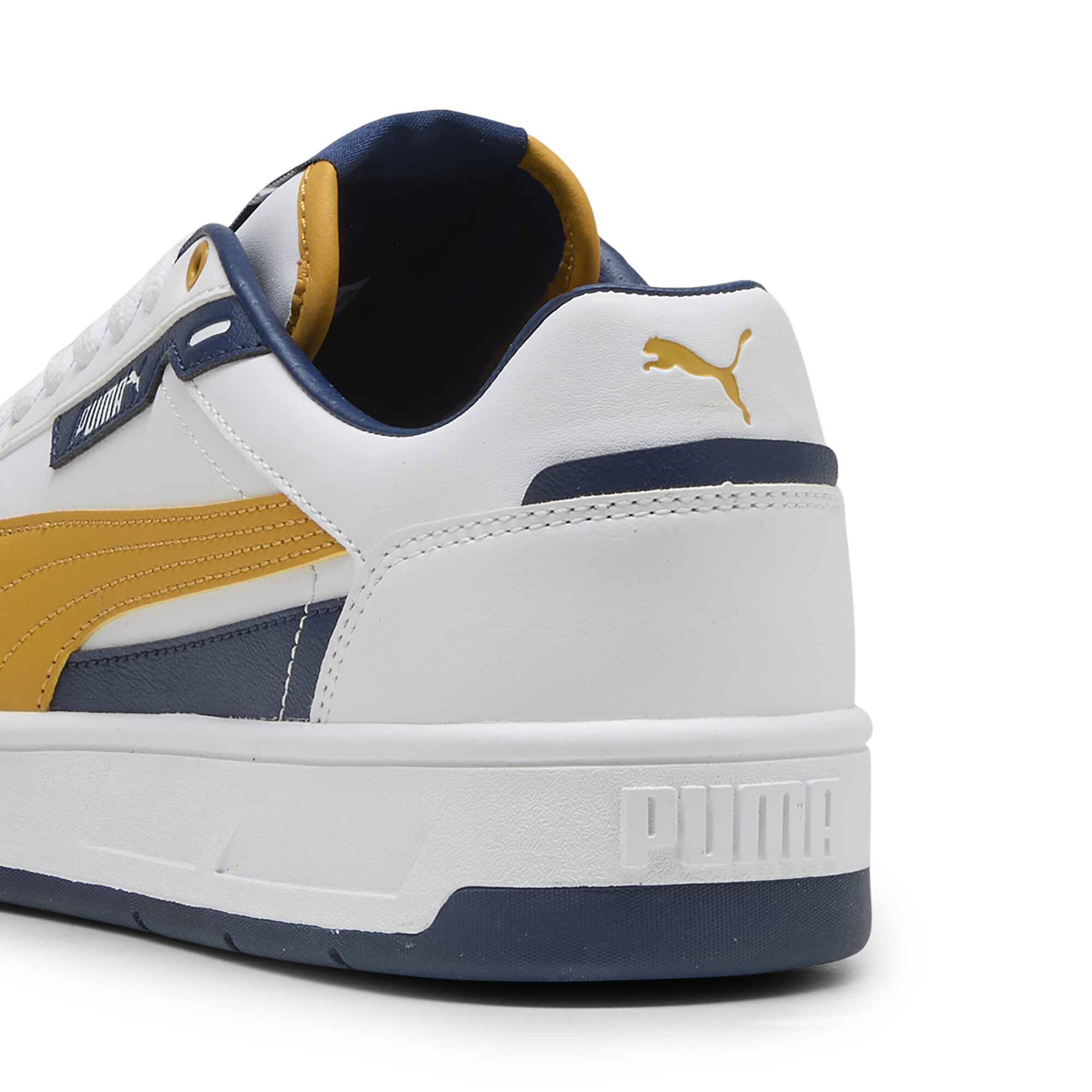 PUMA Court Classic Street sneakers unisex, Blauw/Wit/Goud, Maat 42 thumbnail 5
