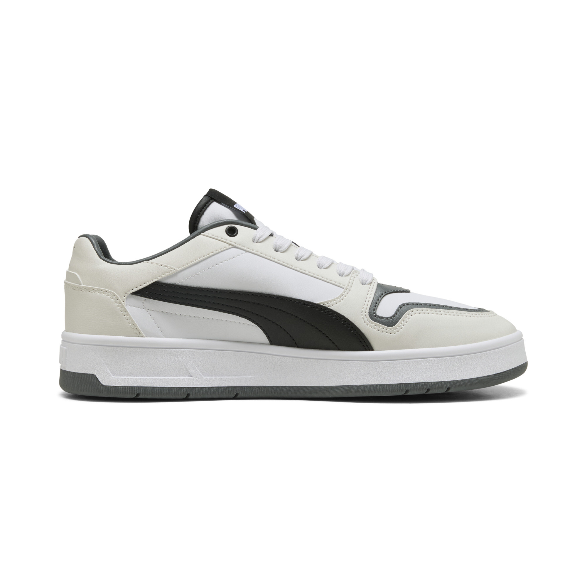 PUMA Court Classic Street sneakers unisex, Zwart/Grijs/Wit, Maat 42,5 thumbnail 3