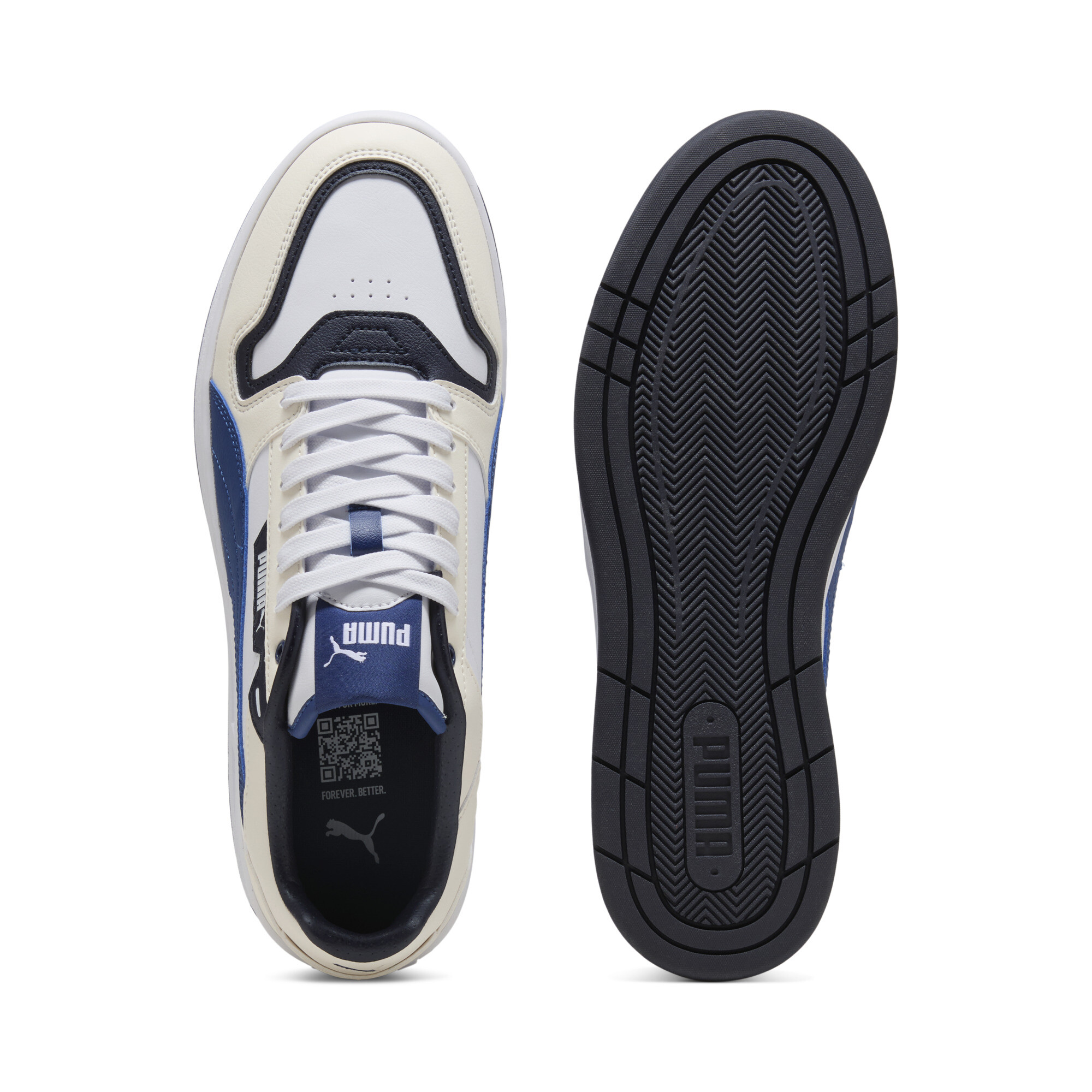 PUMA Court Classic Street sneakers unisex, Blauw/Wit, Maat 43 thumbnail 4