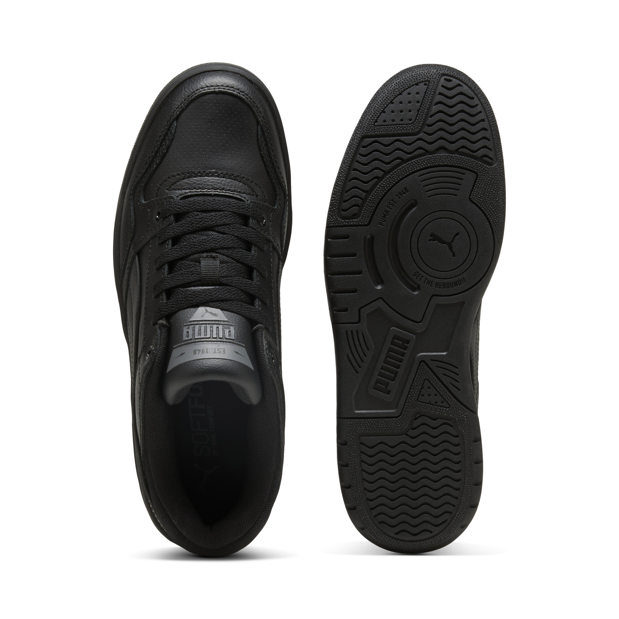 PUMA Rebound Retro sneakers unisex, Zwart/Grijs, Maat 38,5 thumbnail 4