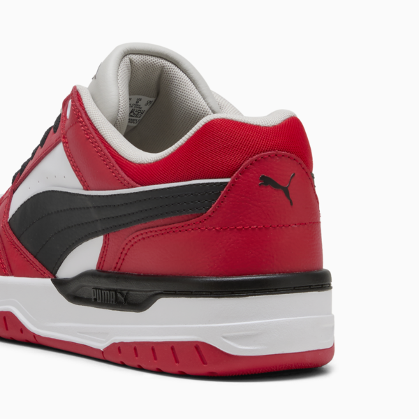 Rebound Retro Sneakers Unisex, PUMA Black-For All Time Red, large-MEX