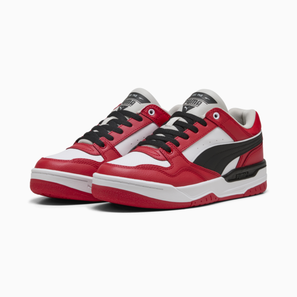 Rebound Retro Sneakers Unisex, PUMA Black-For All Time Red, large-MEX