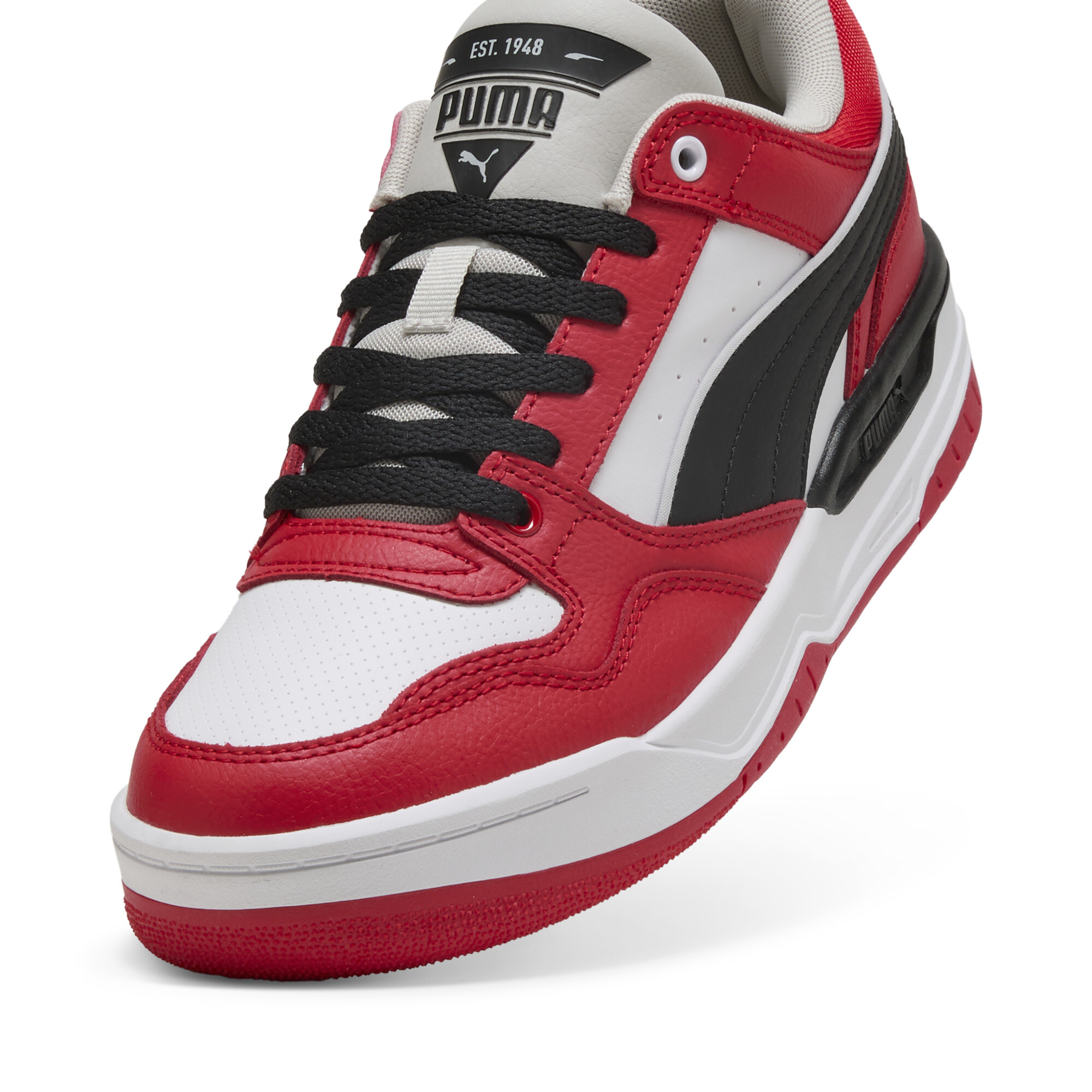 Rebound Retro sneakers unisex, Zwart/Rood, Maat 40 | PUMA