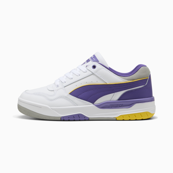 Rebound Retro Sneakers Unisex, PUMA White-Team Violet-Yellow Sizzle, large-MEX