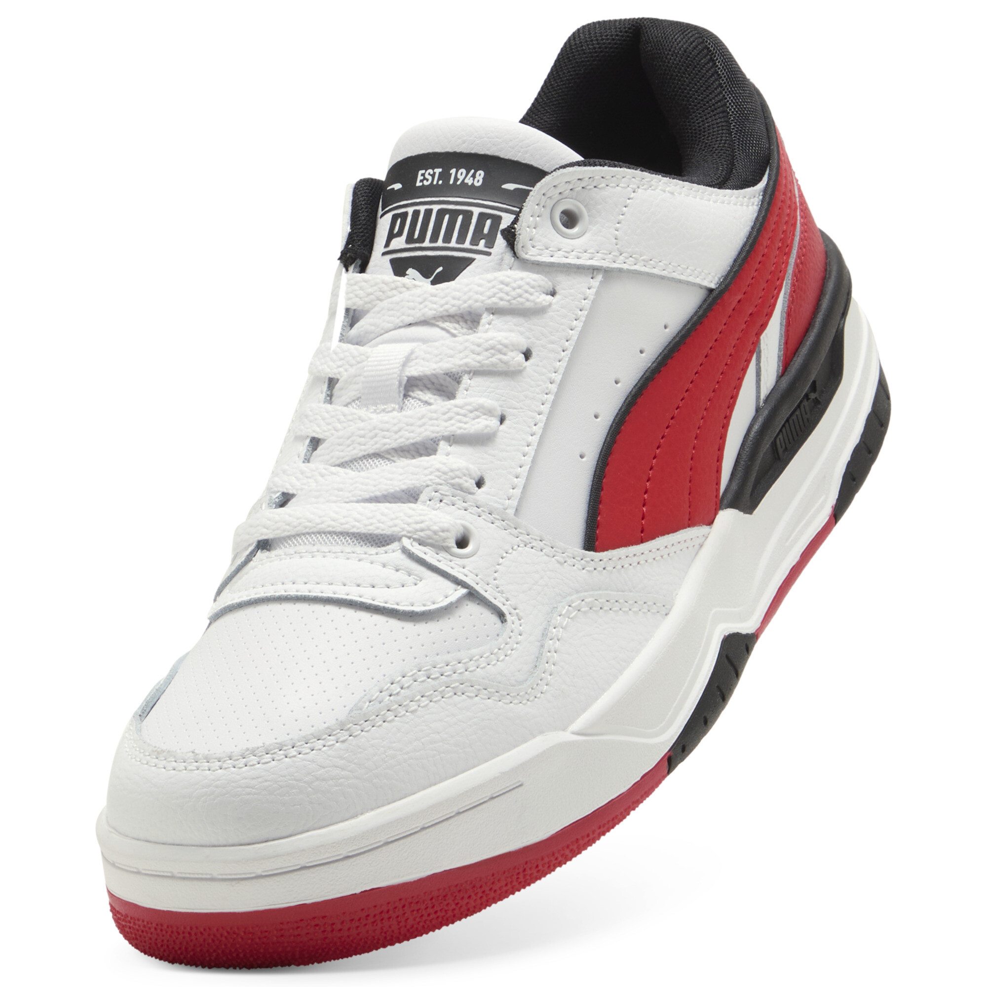 PUMA Rebound Retro sneakers unisex, Zwart/Rood/Wit, Maat 47 thumbnail 2