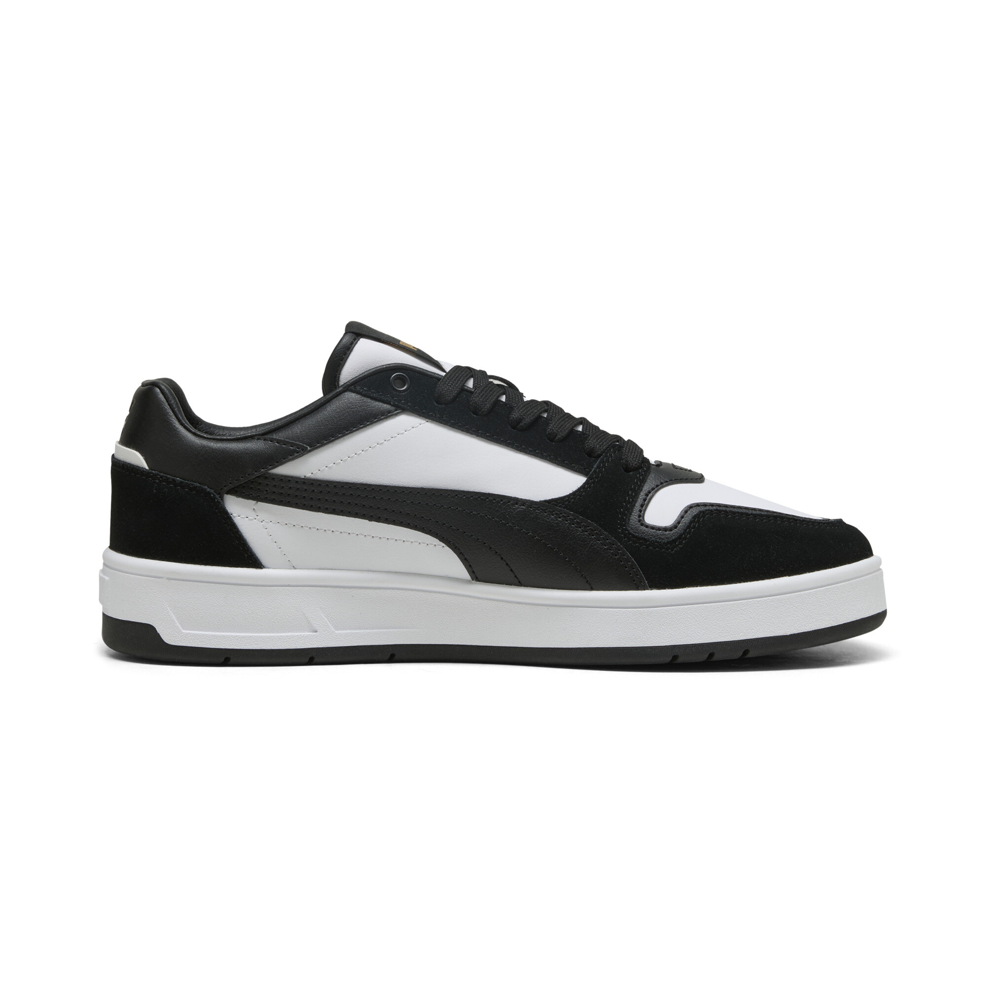 PUMA Court Classic Suede sneakers uniseks, Zwart/Wit/Goud, Maat 37 thumbnail 3