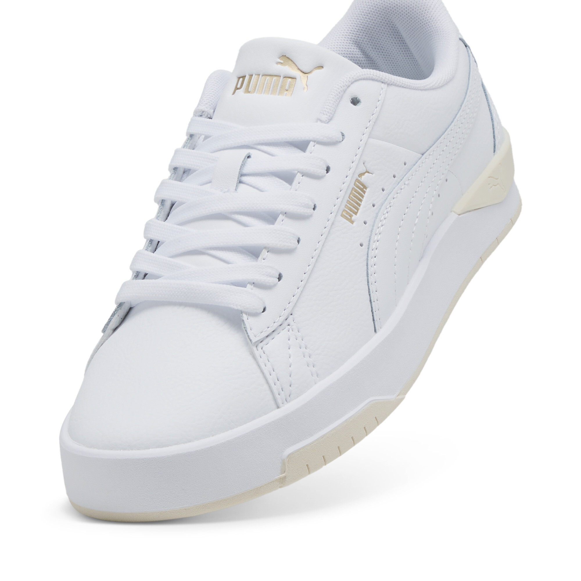 Jada Classic sneakers voor Dames, Wit/Goud, Maat 40,5 | PUMA