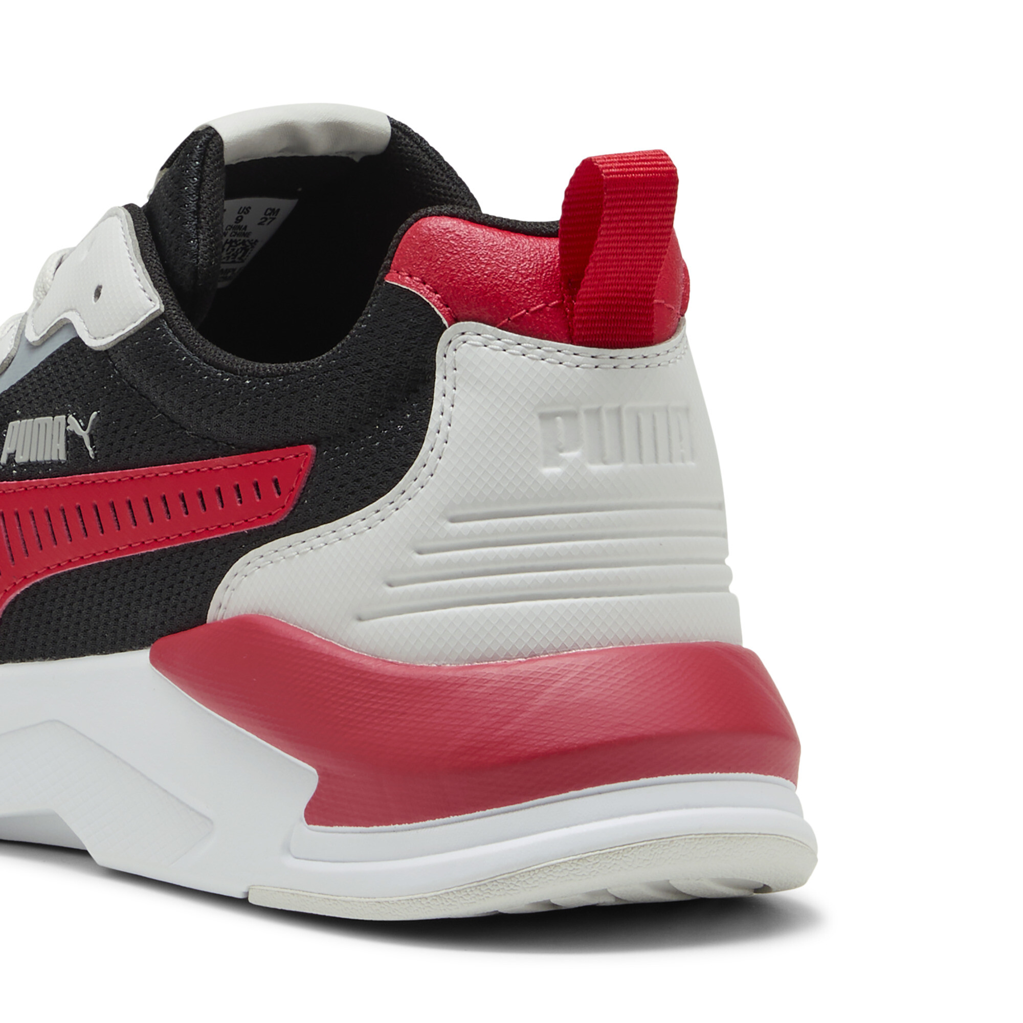 PUMA X-Ray 3 sneakers uniseks, Zwart/Grijs/Rood, Maat 37 thumbnail 5