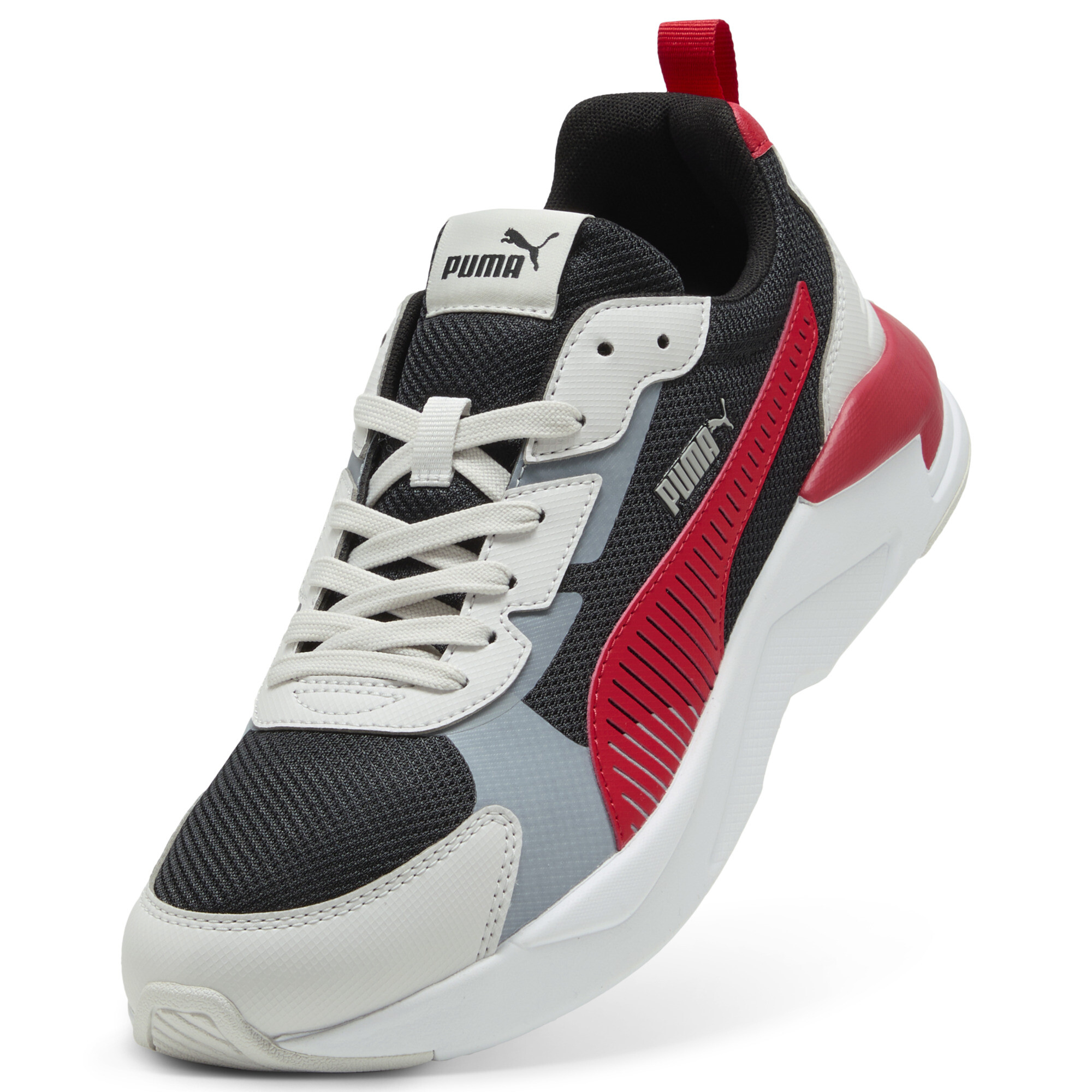 PUMA X-Ray 3 sneakers uniseks, Zwart/Grijs/Rood, Maat 37 thumbnail 2