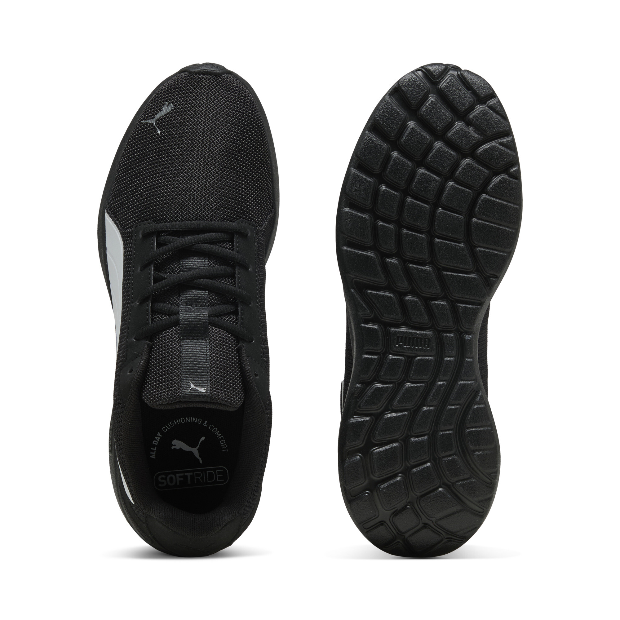 PUMA SOFTRIDE Cosmic uniseks sneakers, Zwart/Wit, Maat 36 thumbnail 4