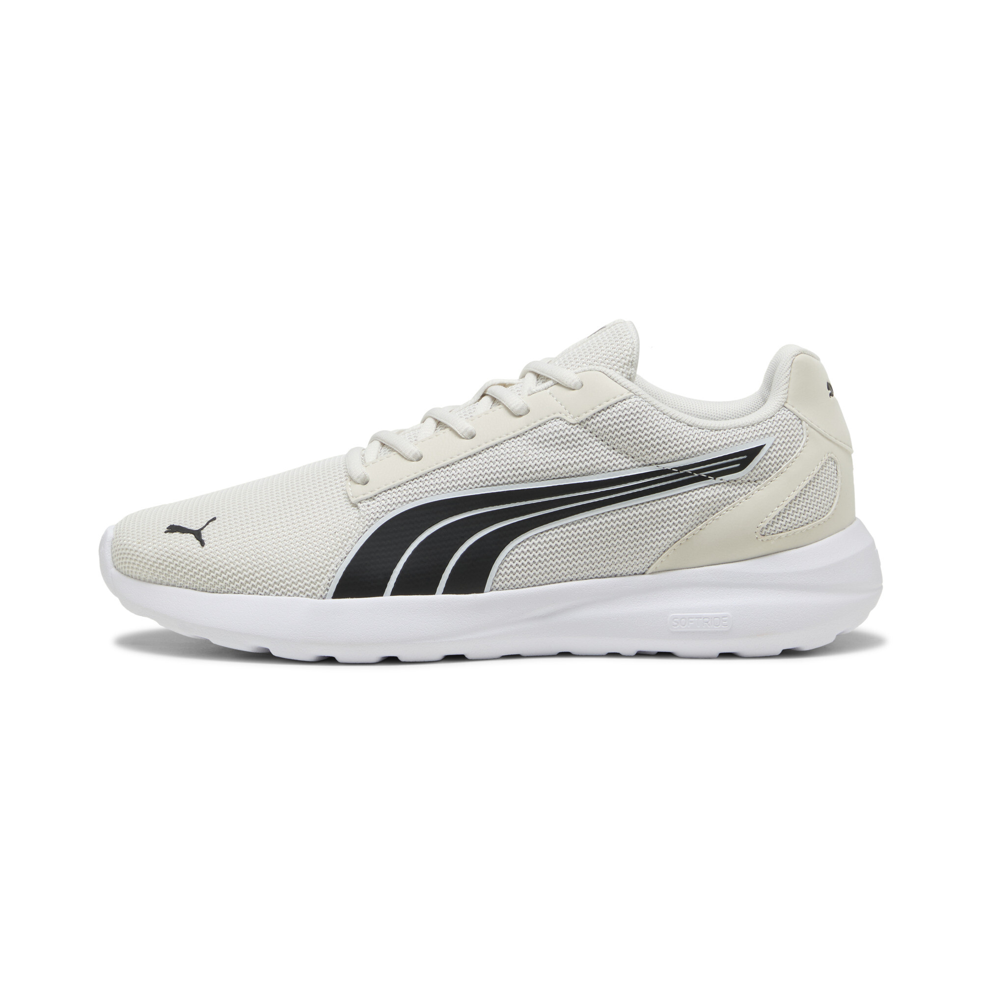 PUMA SOFTRIDE Cosmic uniseks sneakers, Zwart/Grijs/Wit, Maat 41