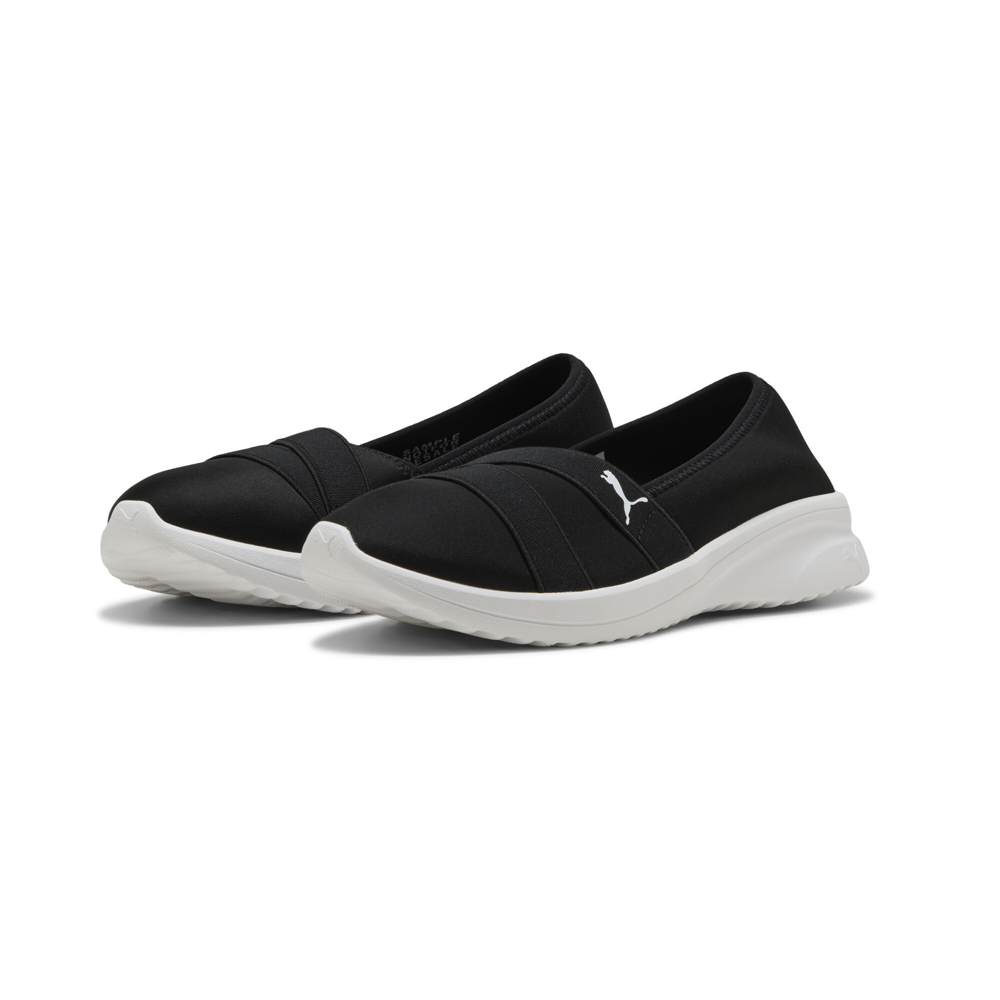 PUMA Adelina 2 sneakers voor Dames, Zwart/Wit, Maat 38,5 thumbnail 6