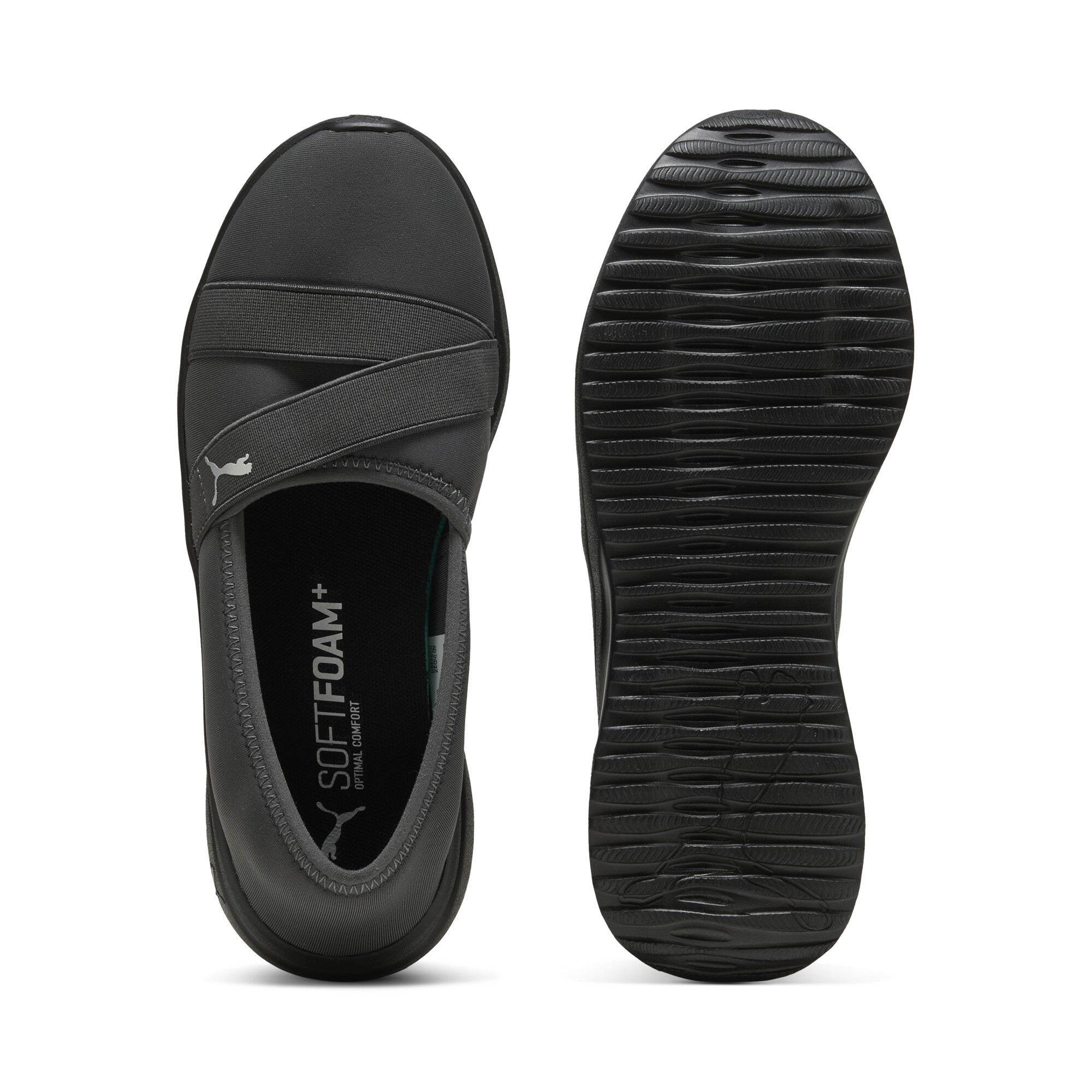 PUMA Adelina 2 sneakers voor Dames, Zwart/Grijs/Zilver, Maat 41 thumbnail 4