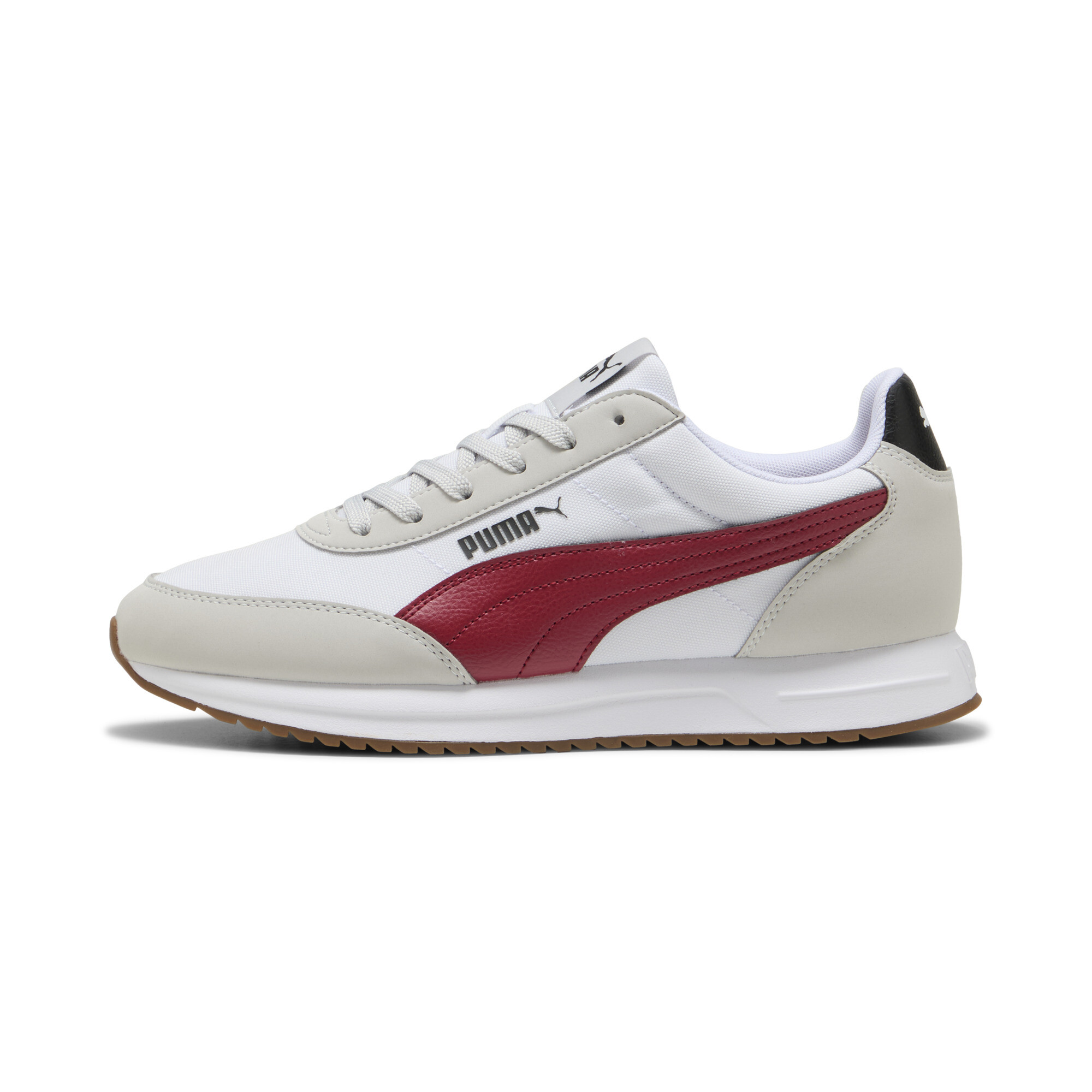 Puma R78 Lightwind Sneakers Unisex Schuhe | Mit Colorful | Cool Light Gray/Dark Crimson/White | Größe: 39