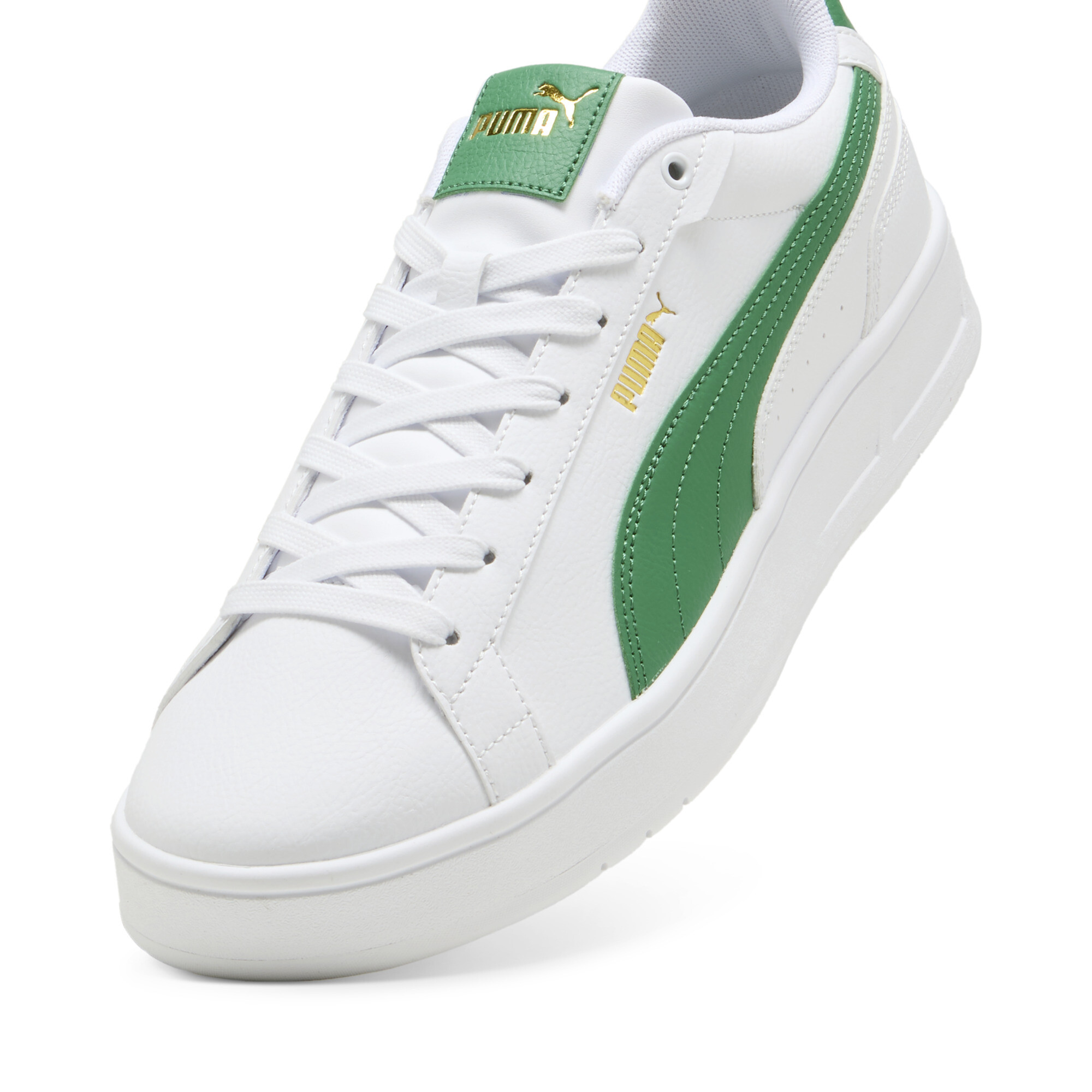 Court Classico sneakers unisex, Groen/Wit/Goud, Maat 45 | PUMA