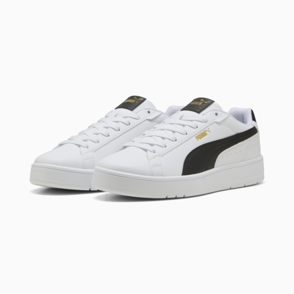 Court Classico Sneakers Unisex, PUMA White-PUMA Black-PUMA Gold, large-ZAF