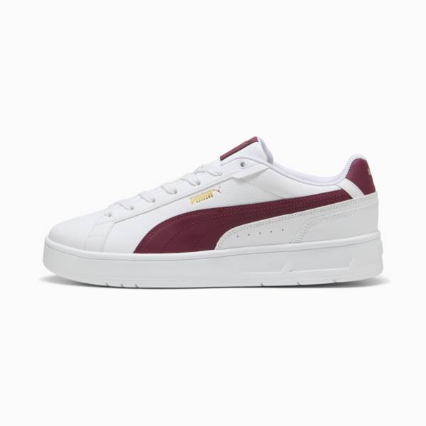 Court Classico Sneakers Unisex, PUMA White-Team Regal Red-PUMA Gold, large-ZAF