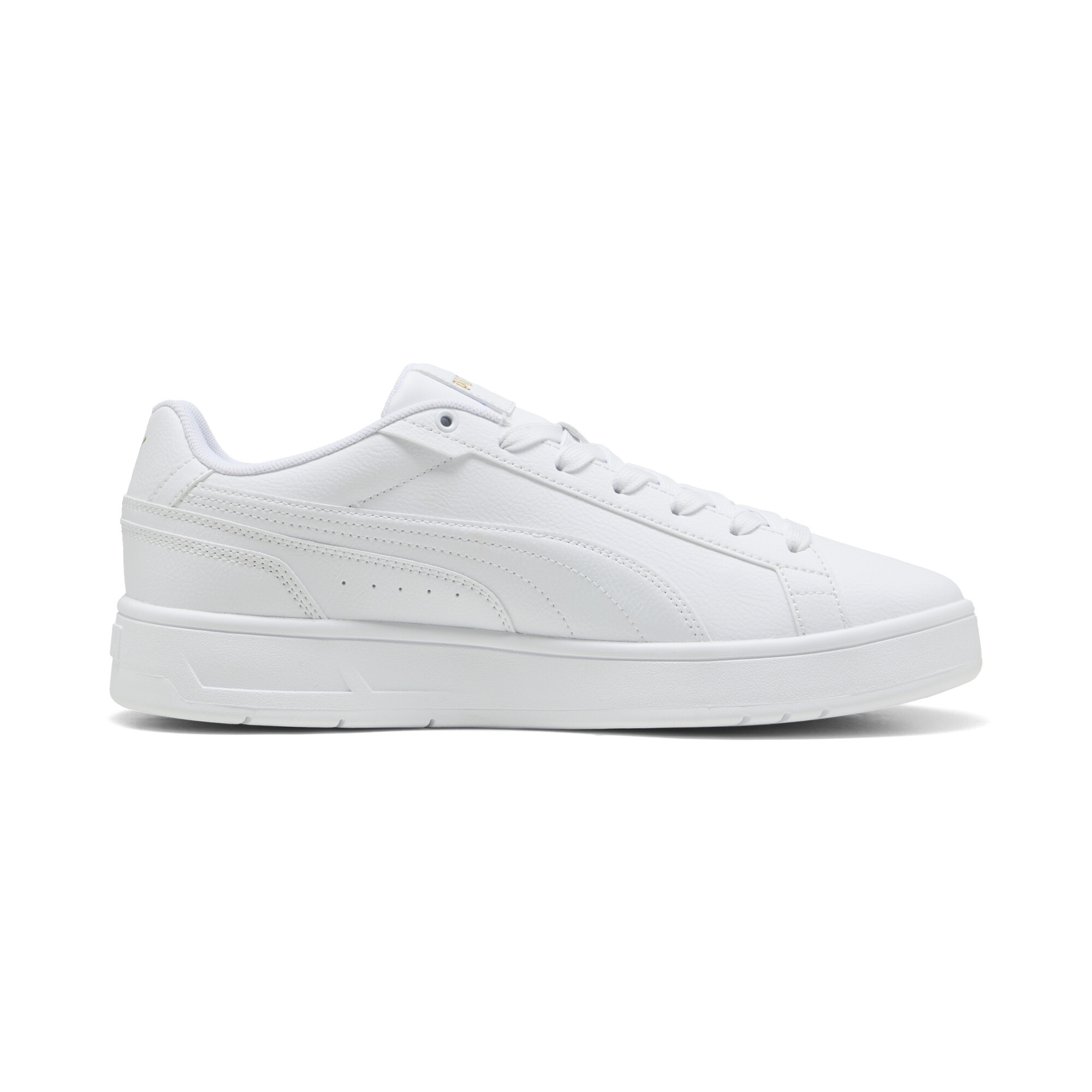 PUMA Court Classico sneakers unisex, Wit/Goud, Maat 42,5 thumbnail 3