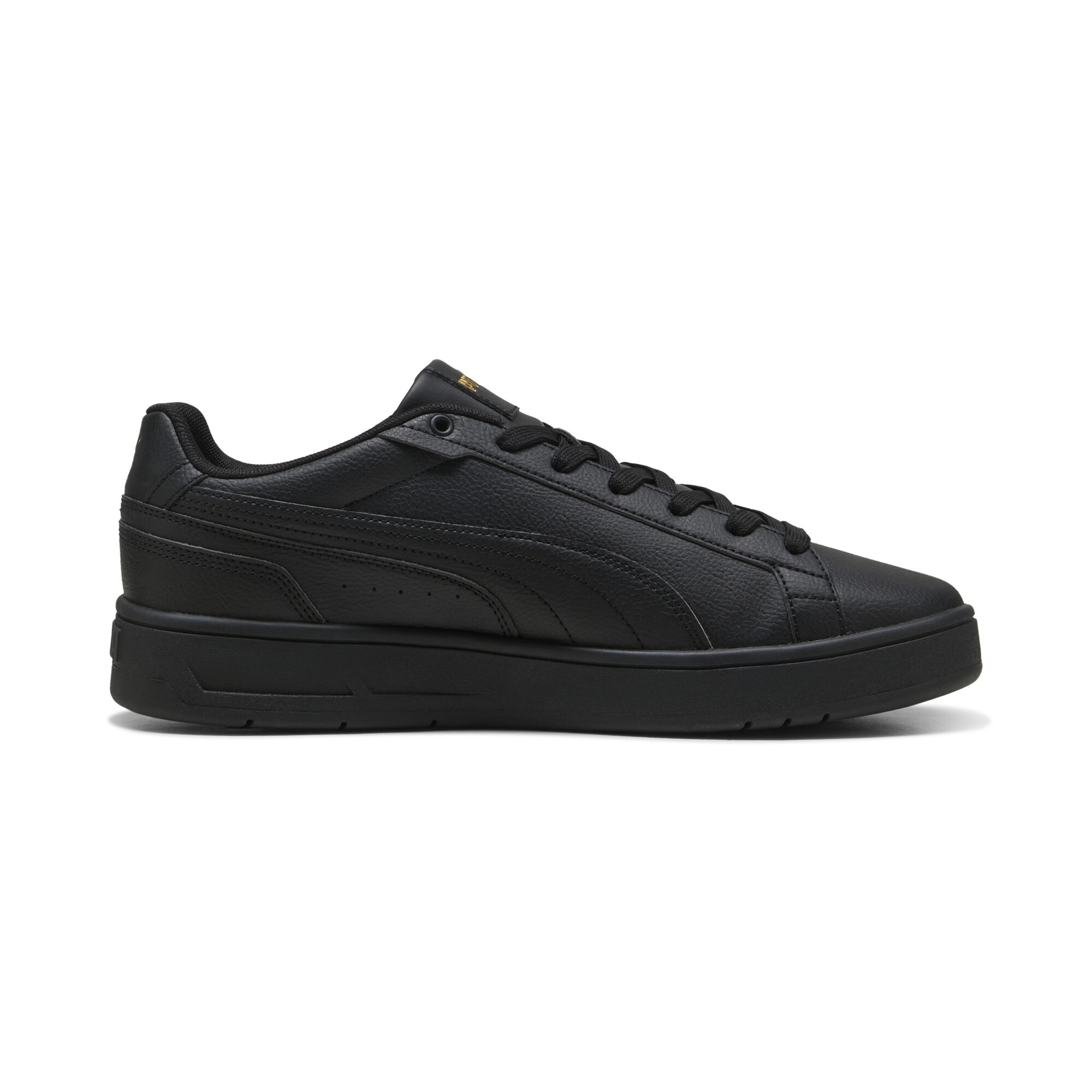 PUMA Court Classico sneakers unisex, Zwart/Goud, Maat 37 thumbnail 3