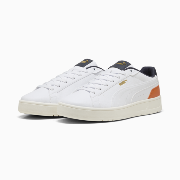Court Classico Sneakers Unisex, PUMA White-PUMA White-New Navy, large-ZAF