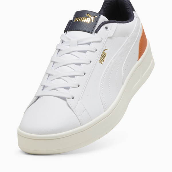 Court Classico Sneakers Unisex, PUMA White-PUMA White-New Navy, large-ZAF