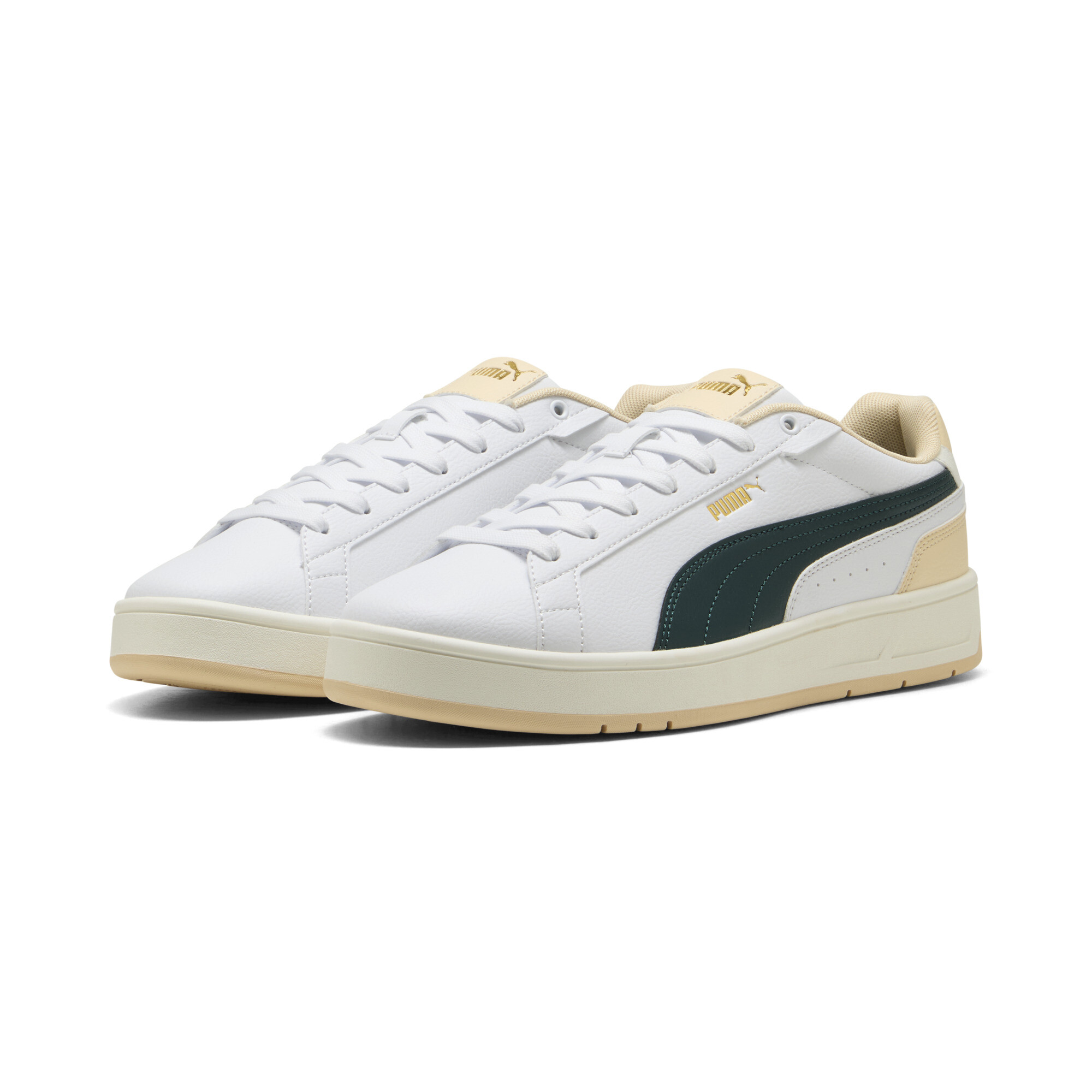 PUMA Court Classico sneakers unisex, Groen/Wit, Maat 37 thumbnail 6
