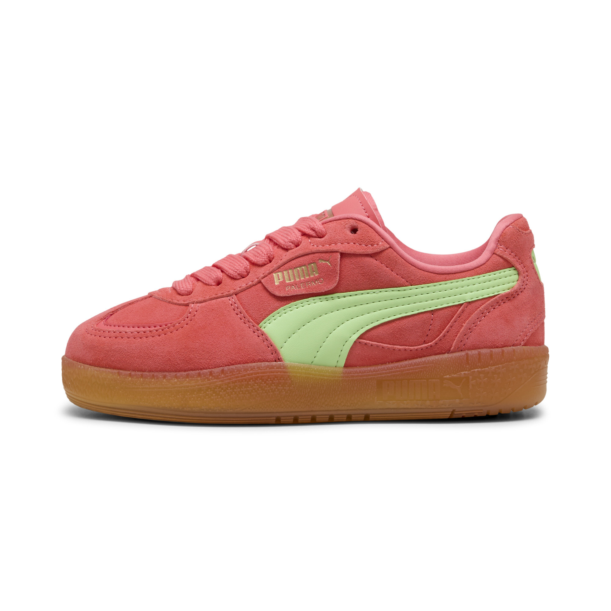 Puma Palermo Moda Xtra Gum Sneakers Damen Schuhe | Mit Colorful | Peach Frost/Spring Fern | Größe: 38.5