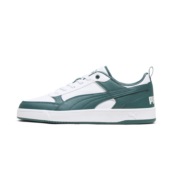 PUMA Dribble Sneakers in White/Malachite - 400326_07