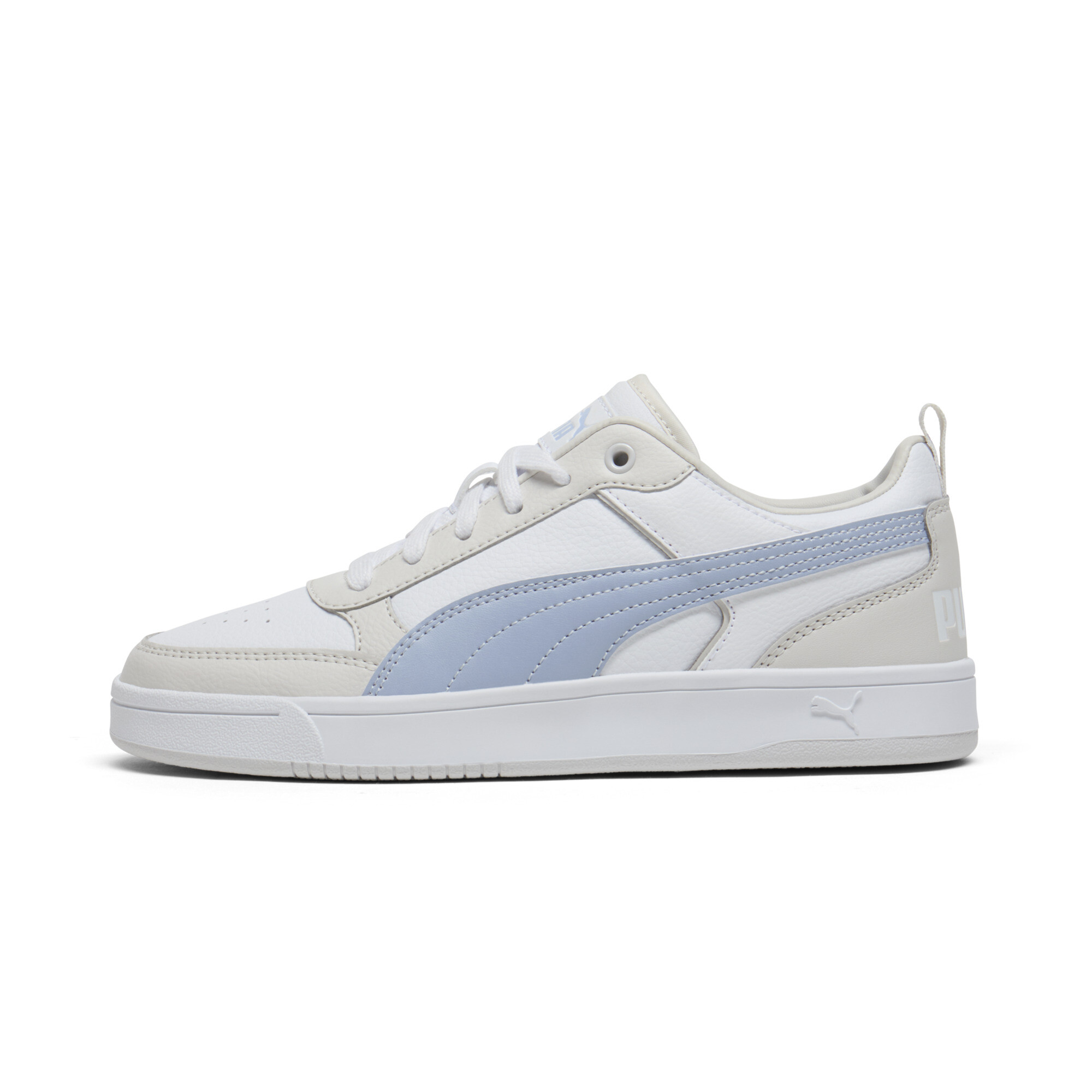 Puma Dribble Sneakers Schuhe | White/Cool Weather/Feather Gray | Größe: 48