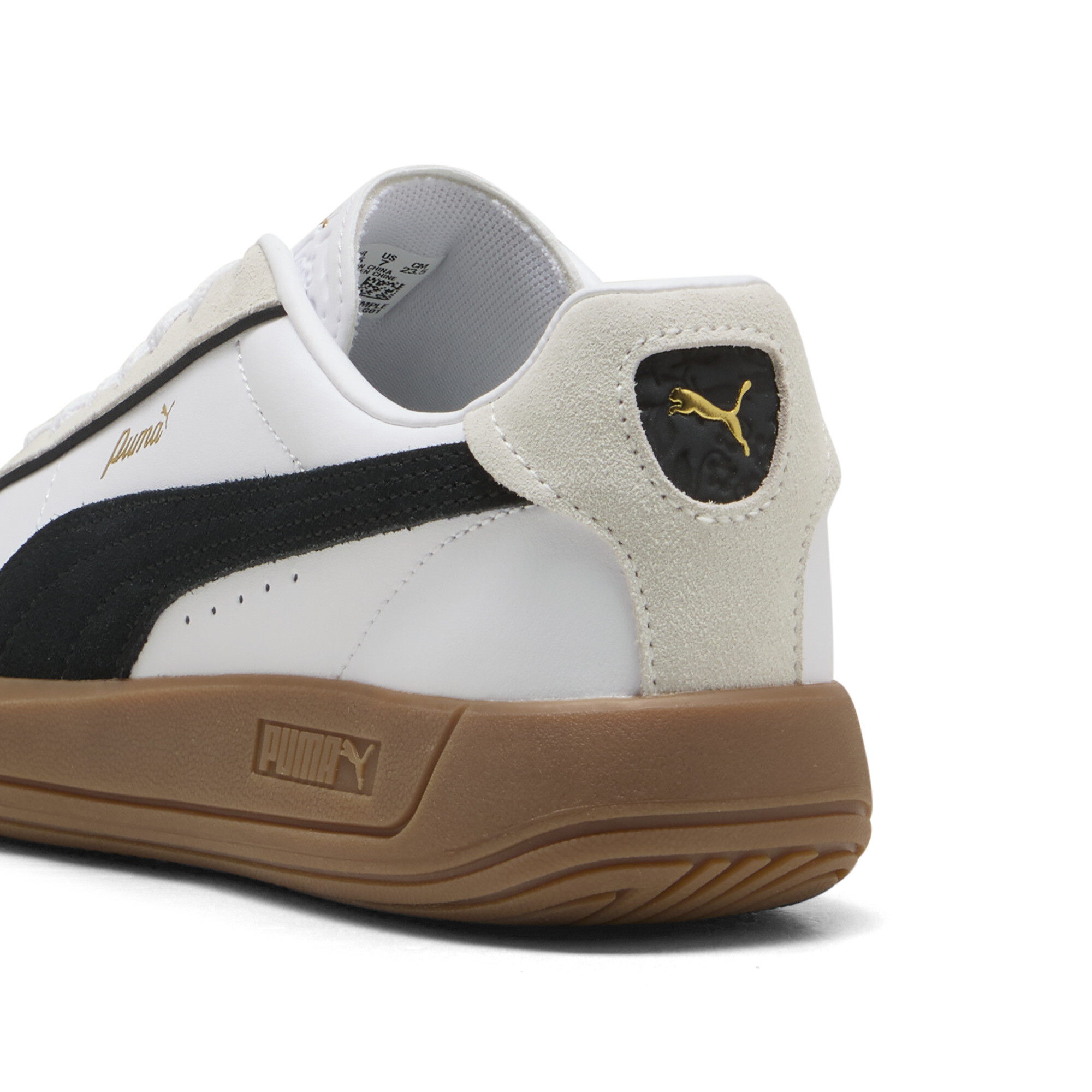 PUMA Club Klassika sneakers voor Dames, Zwart/Wit, Maat 38 thumbnail 5