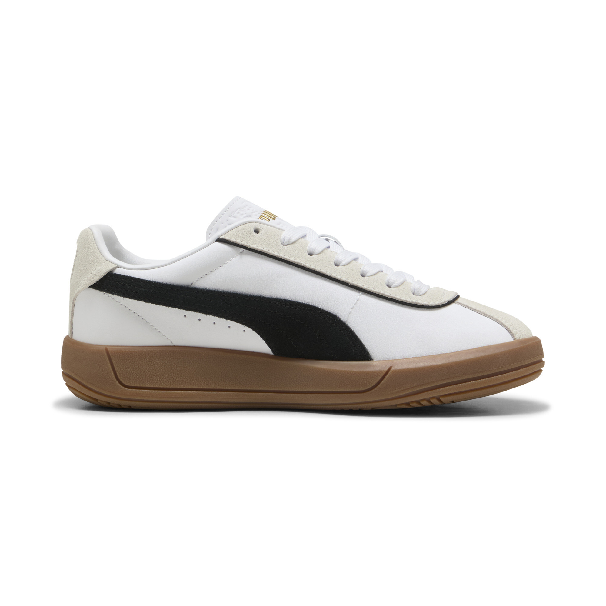 PUMA Club Klassika sneakers voor Dames, Zwart/Wit, Maat 38 thumbnail 3