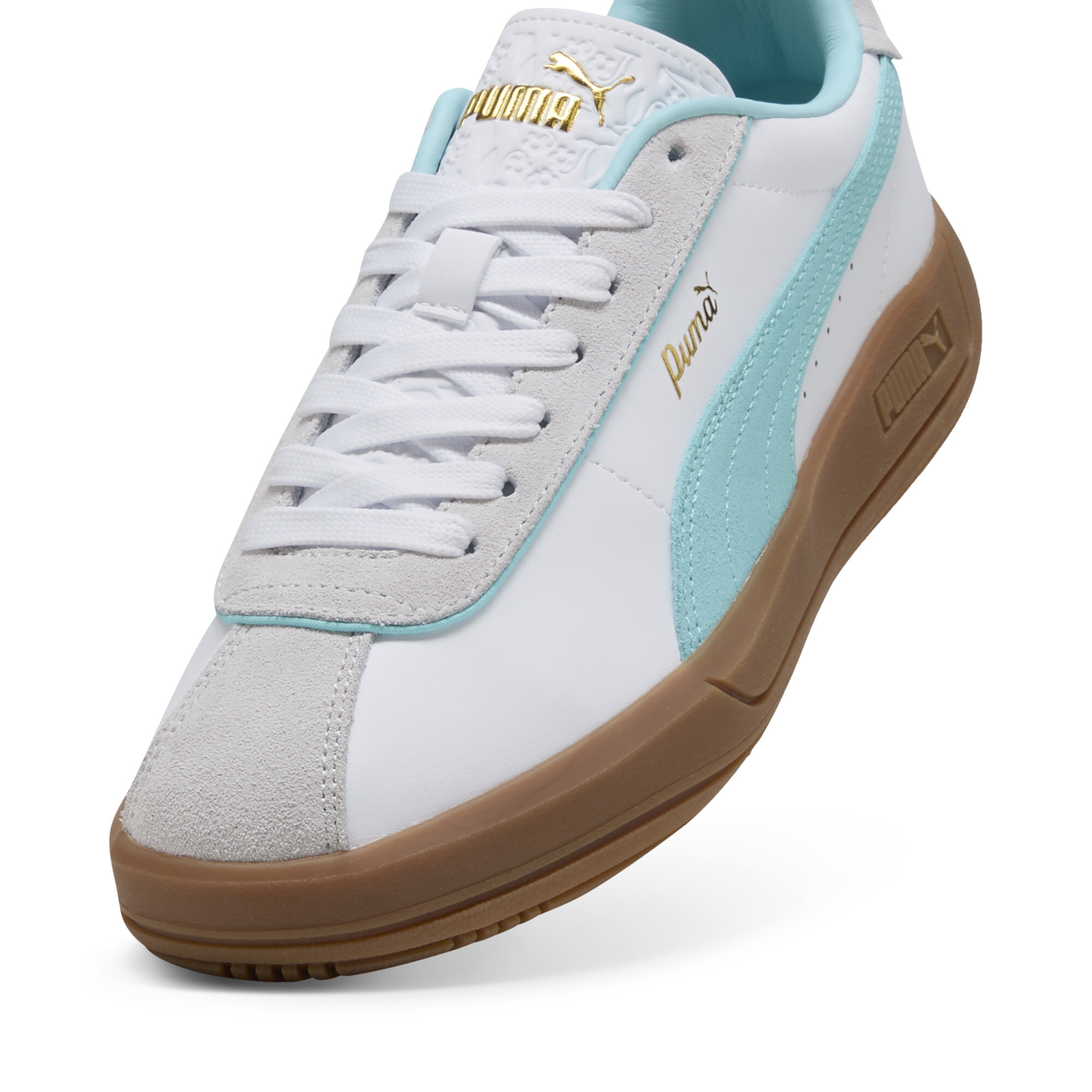 PUMA Club Klassika sneakers voor Dames, Wit/Grijs