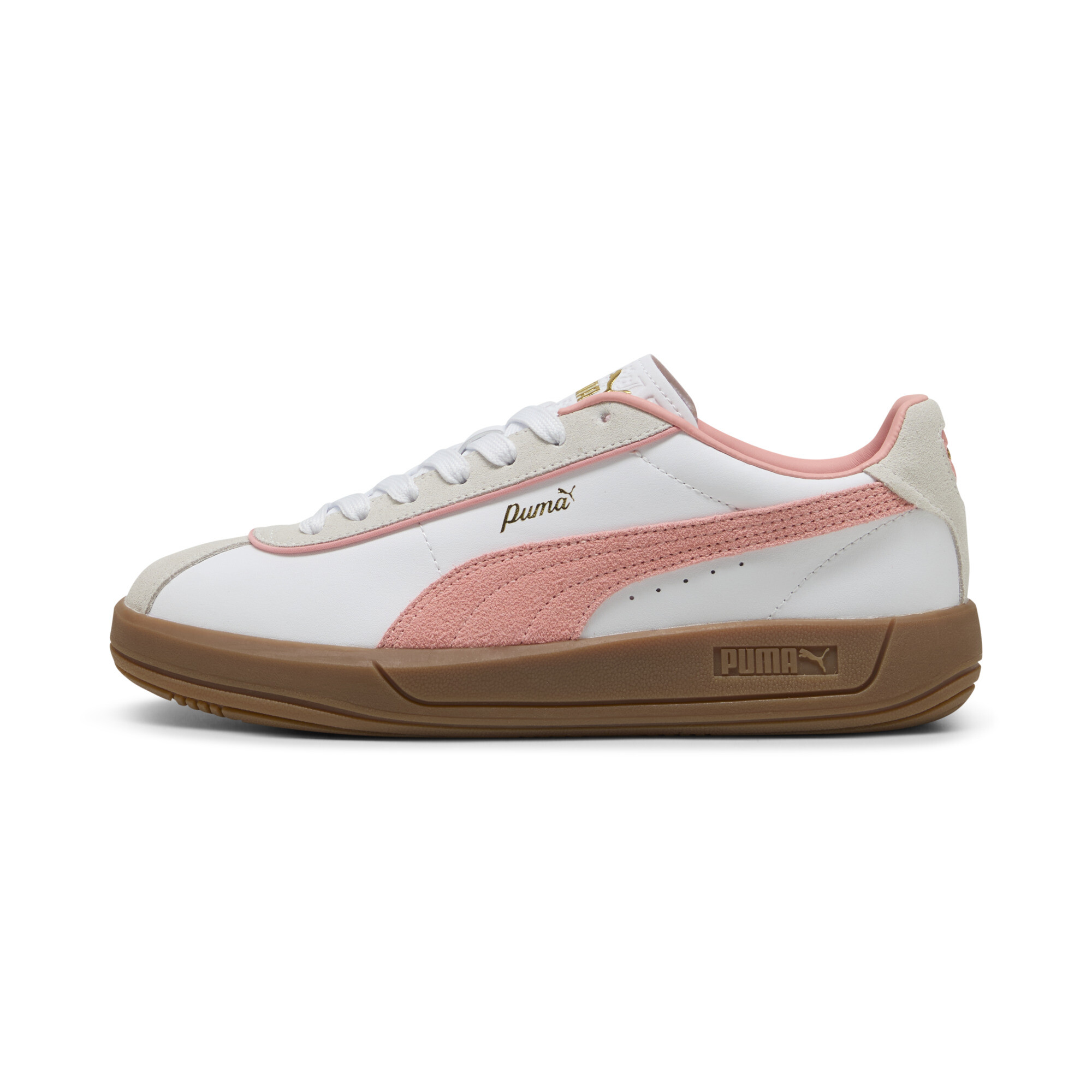 Puma Club Klassika Sneakers Damen Schuhe | White/Pink Fruit/Vapor Gray | Größe: 42