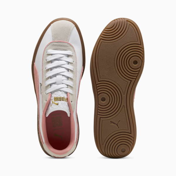 PUMA Club Klassika Sneakers Women, PUMA White-Pink Fruit-Vapor Gray, large-ZAF