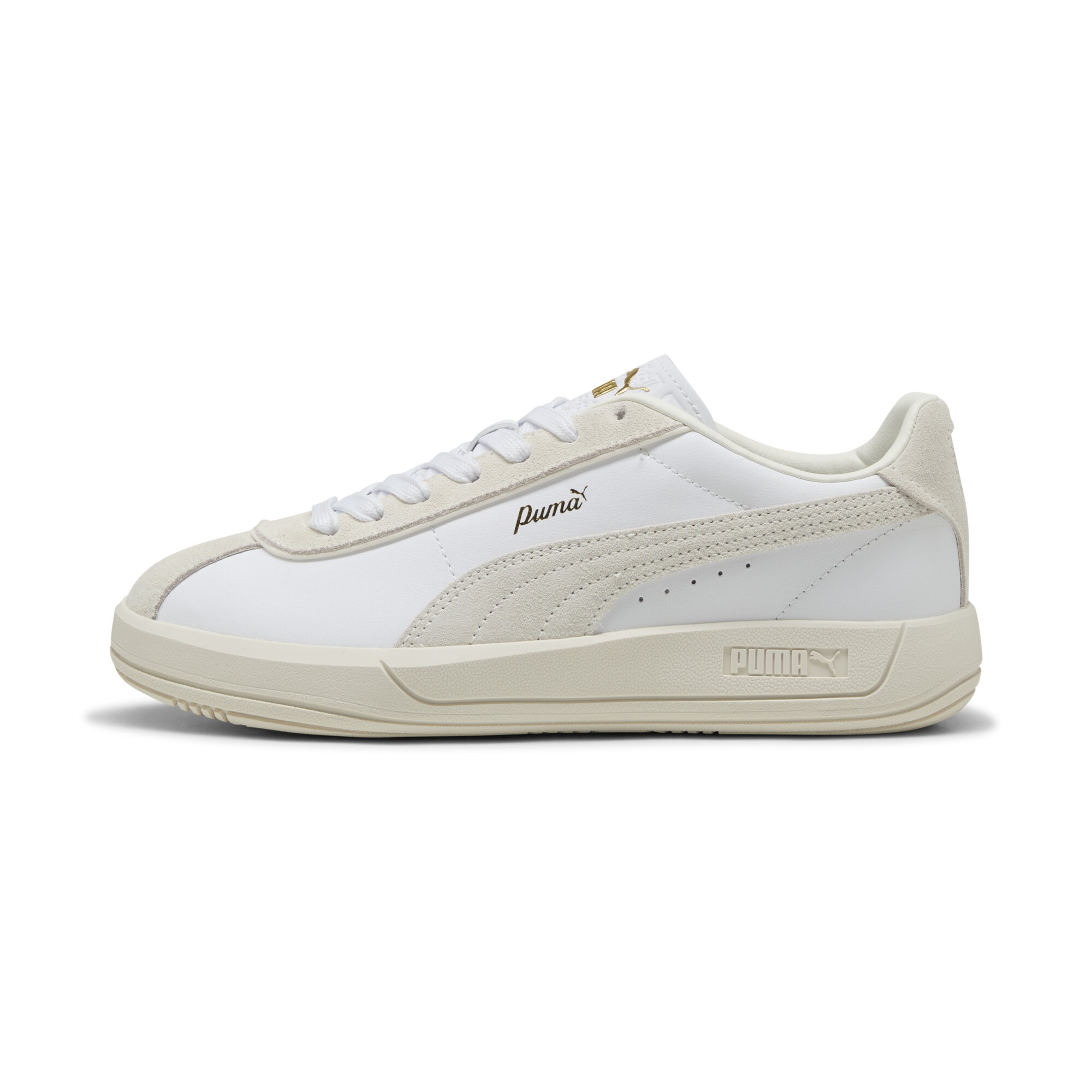 Puma Club Klassika Sneakers Damen Schuhe | White/Warm White/Gold | Größe: 36