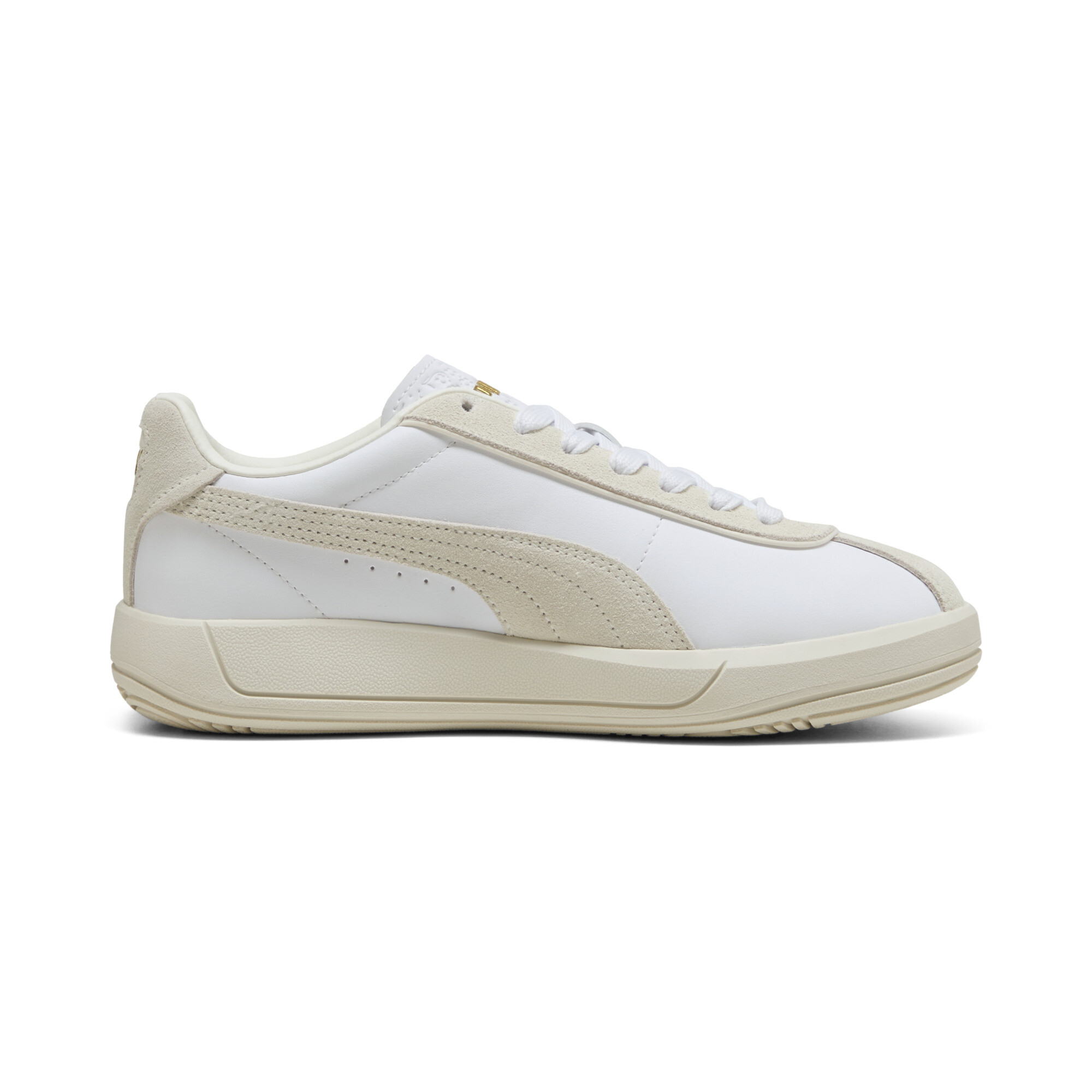 PUMA Club Klassika sneakers voor Dames, Wit/Goud, Maat 37 thumbnail 3