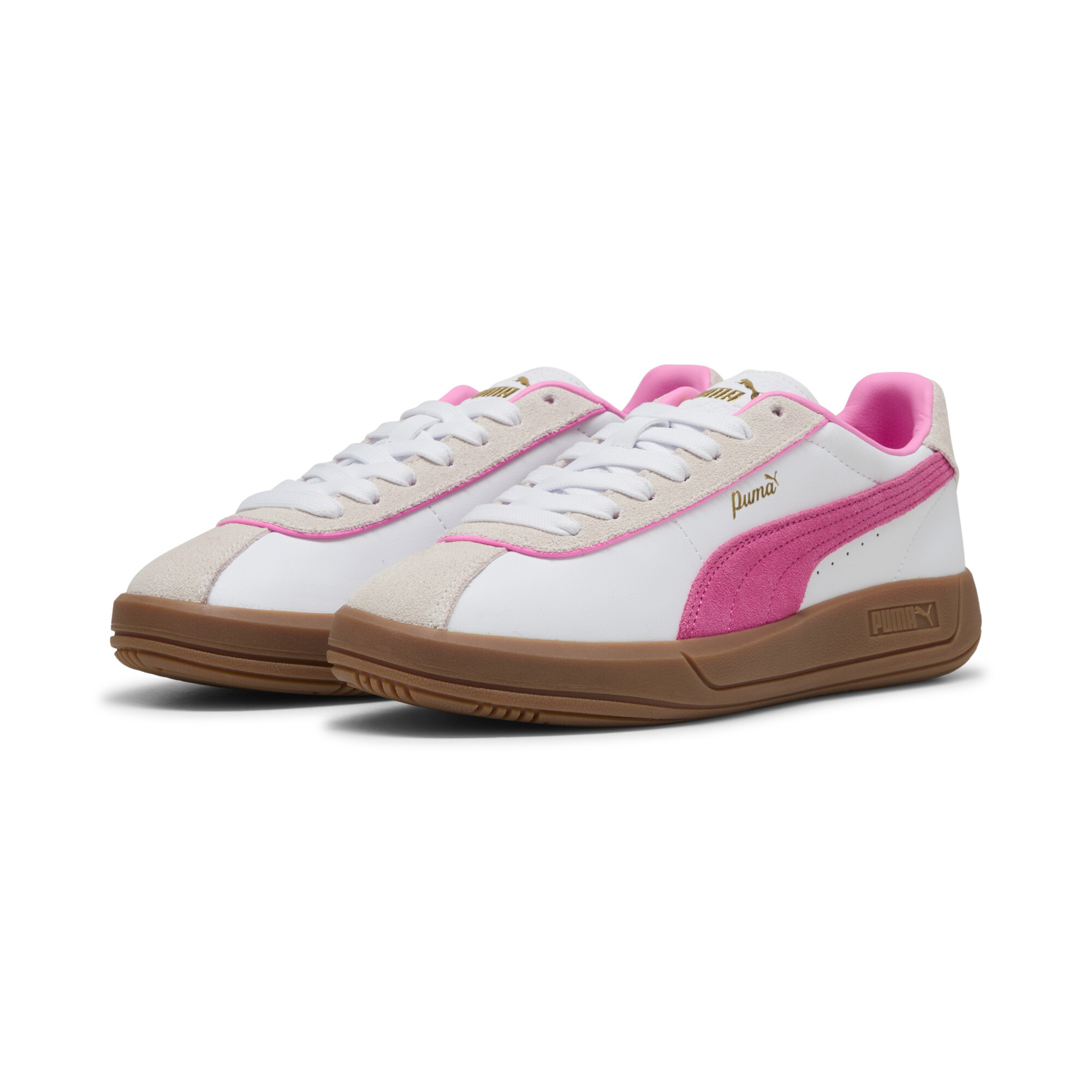 PUMA Club Klassika sneakers voor Dames, Roze/Grijs/Wit, Maat 38,5 thumbnail 6