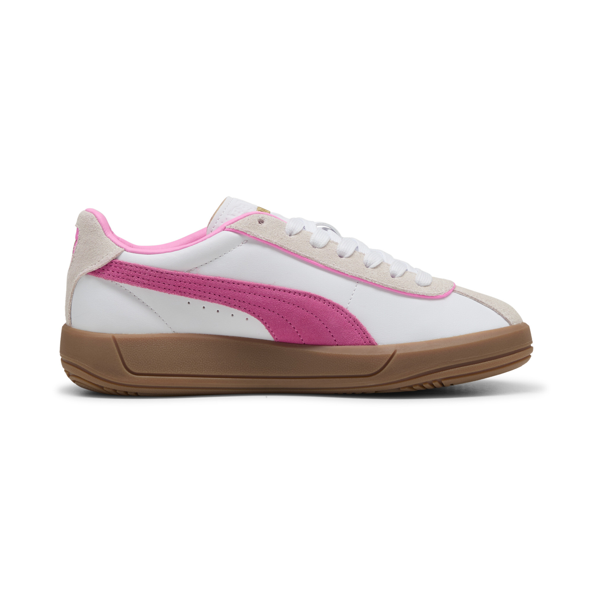 PUMA Club Klassika sneakers voor Dames, Roze/Grijs/Wit, Maat 38,5 thumbnail 3