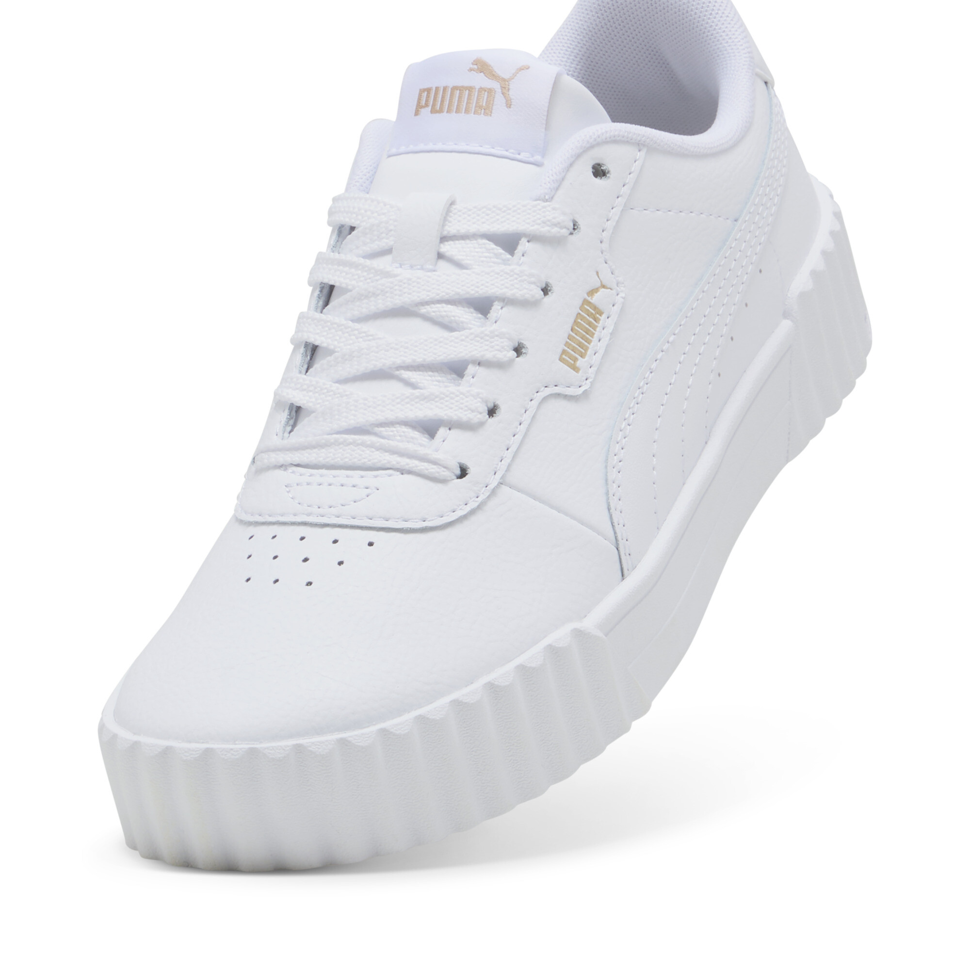 PUMA Carina 3.0 Dames Sneakers - PUMA White-PUMA Gold