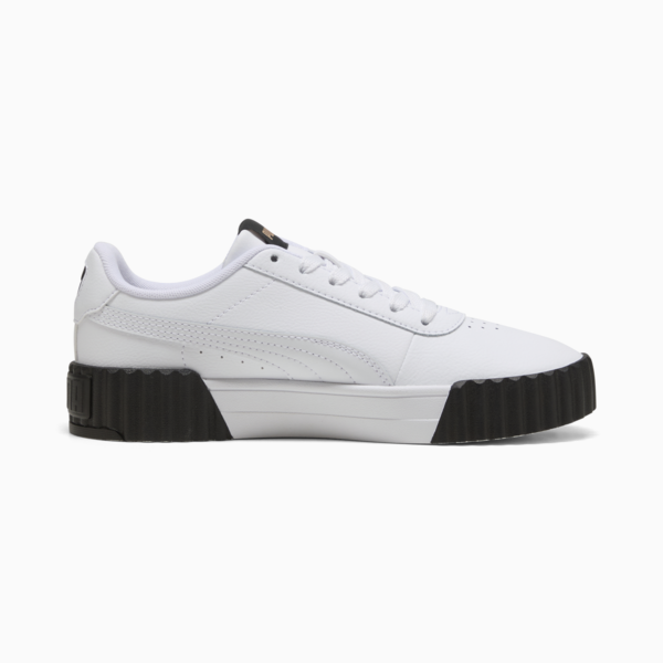 Zapatillas Carina 3.0 para mujer, PUMA White-PUMA Gold-PUMA Black, large-ARG