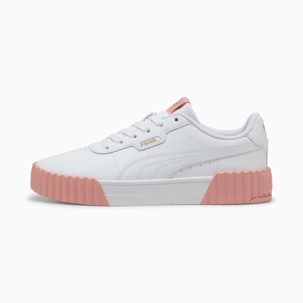 Carina 3.0 Sneakers Women, PUMA White-Pink Fruit-PUMA Gold, large-MEX