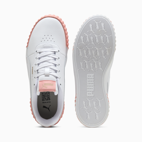 Carina 3.0 Sneakers Women, PUMA White-Pink Fruit-PUMA Gold, large-MEX