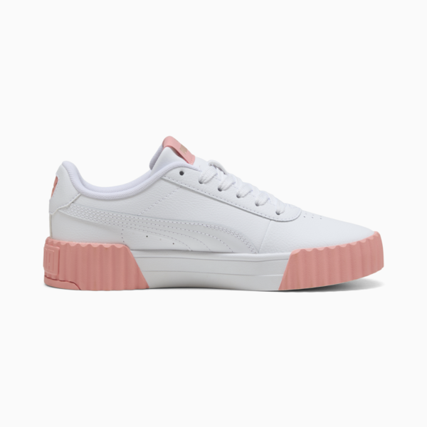 Carina 3.0 Sneakers Women, PUMA White-Pink Fruit-PUMA Gold, large-MEX