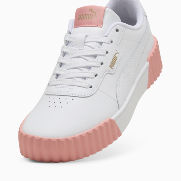 Carina 3.0 Sneakers Women, PUMA White-Pink Fruit-PUMA Gold, large-MEX