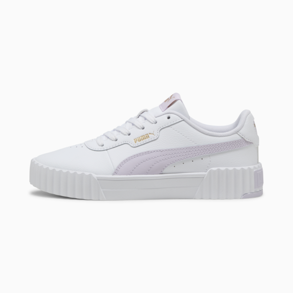 Tenis Mujer Carina Street Lux, PUMA White-Lilac Frost-PUMA Gold, large-MEX