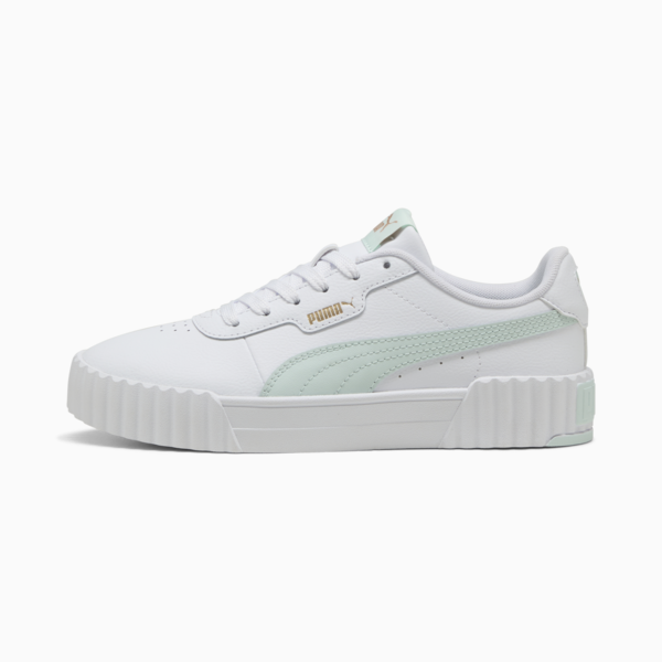 Carina 3.0 Sneakers Women, PUMA White-Peaceful Blue-PUMA Gold, large-ZAF