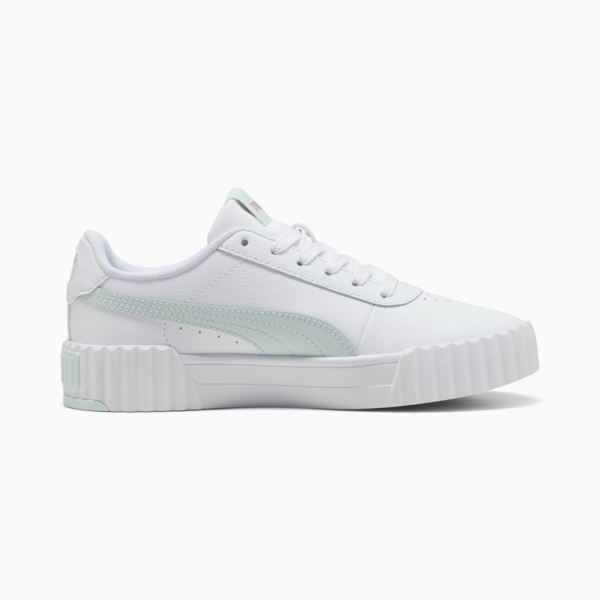 Carina 3.0 Sneakers Women, PUMA White-Peaceful Blue-PUMA Gold, large-ZAF