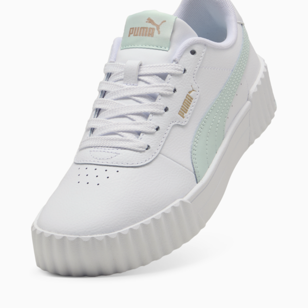 Carina 3.0 Sneakers Women, PUMA White-Peaceful Blue-PUMA Gold, large-ZAF