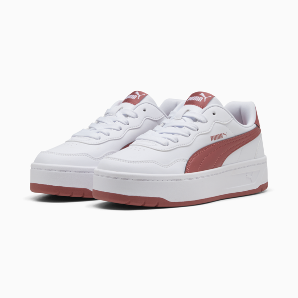 Court Lally Skye Sneakers Women, PUMA White-Exotic Red, large-ZAF